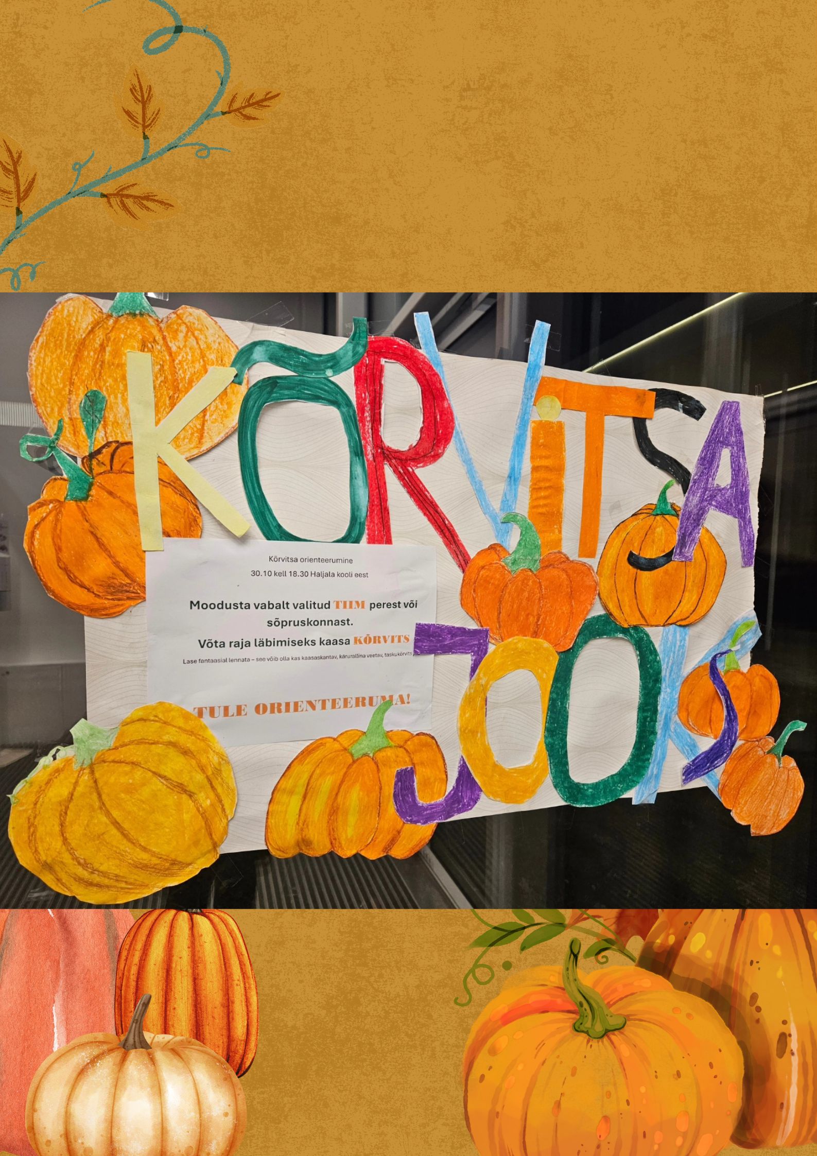 Orange Artistic Pumpkin Background Poster.jpg